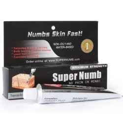 Super Numb Cream local Anesthectic Lidocaine Water Based 