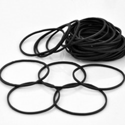 100 x Black Rubber Band