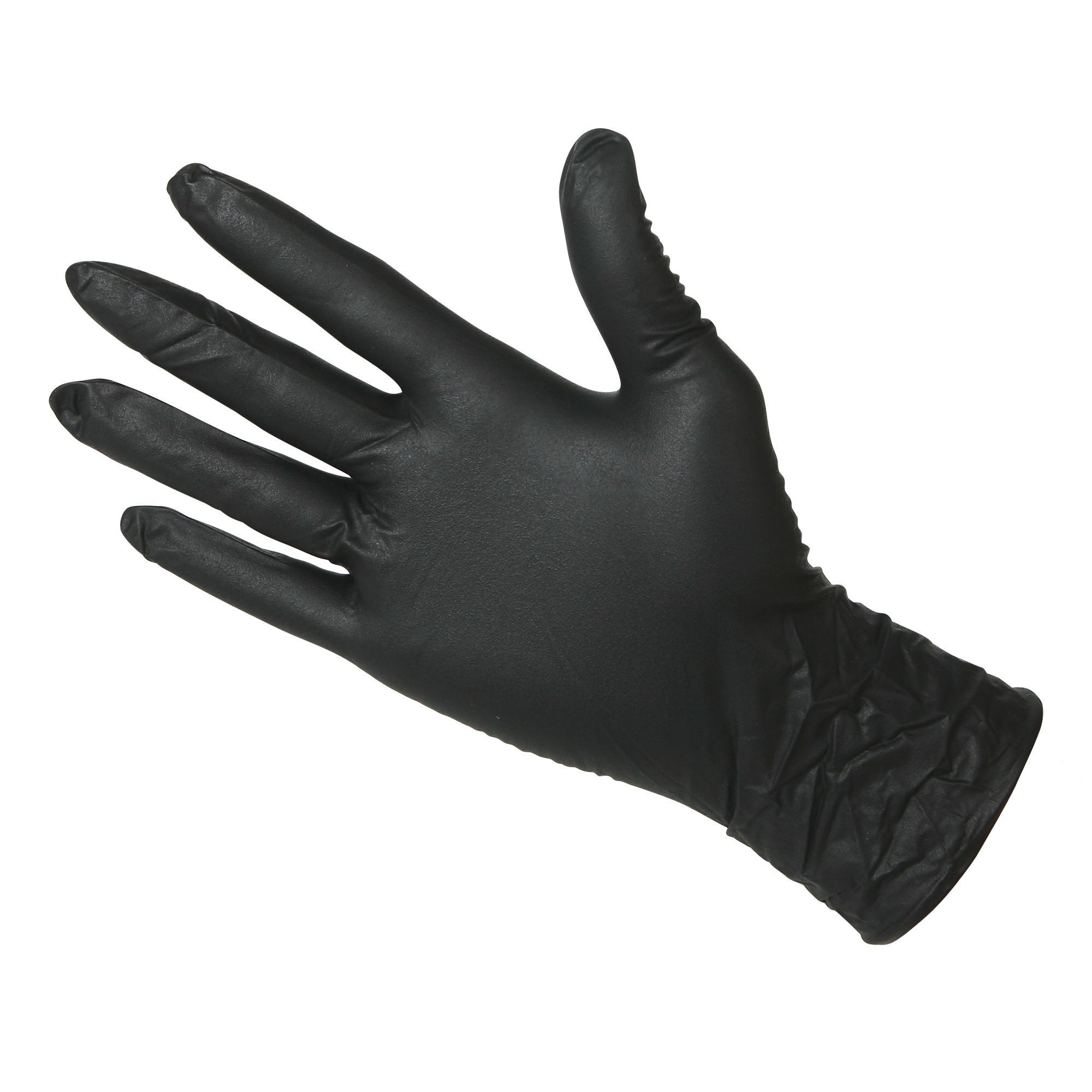 black latex free gloves