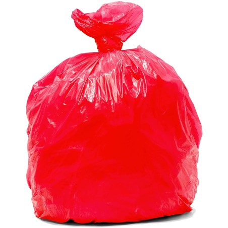 Medical Waste Bags Red Bio-Hazard Bin Liners - 50l