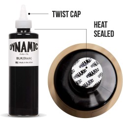 Dynamic Tattoo Ink heat seal, twist cap authentic