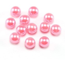 3pc Pink Synthetic Pearl 8mm Ball (1.6mm)