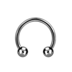 Horseshoe Circular Barbells w/ Ball Piercing Titanium (1.2mm)