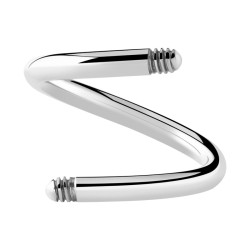 6pc Spiral Pin 316l Steel Piercing Part 1.6mm Piercing Jewelry