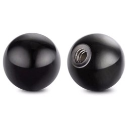 6pc 16G Black Ball Steel Steel - 1.2mm Piercing Jewelry
