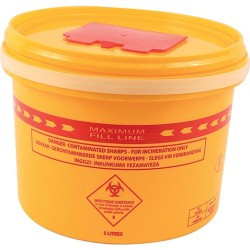 Medical Sharps Container Waste Bin - 5l Hygiene & Medical