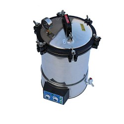 18l Portable Steam Sterilizer Pot Autoclave Electric w/ Timer