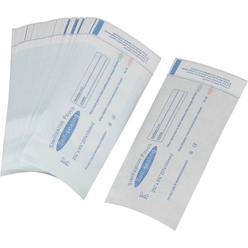 90x230mm Self-Sealing Sterilization Pouch for Autoclave Hygiene