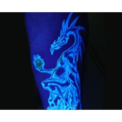 Immortal Invisible Neon Ink 1/2-oz UV Tattoo Ink Blacklight