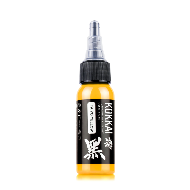 1/2oz Kokkai Sumi Taiyo Yellow Tattoo Ink 15ml Tattoo Ink