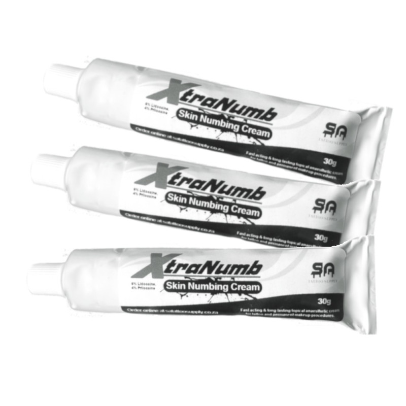 3 x Tattoo Numbing Cream XtraNumb 30g Aftercare & Numbing 3 x Tattoo Numbing Cream XtraNumb 30g Aftercare & Numbing