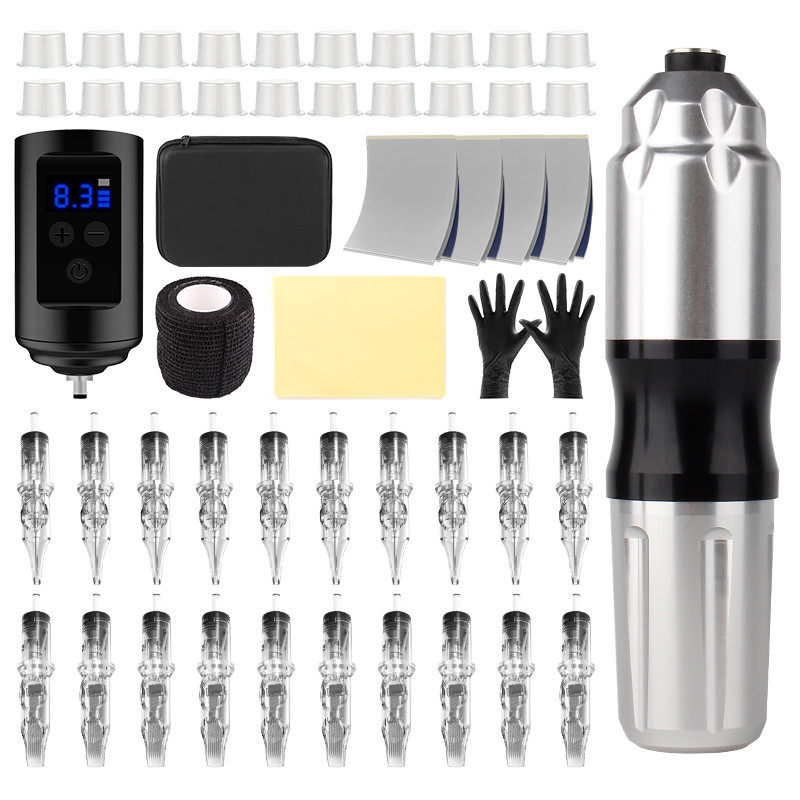 Wireless Rotary Tattoo Pen Machine Kit with Digital Power Wireless Rotary Tattoo Pen Machine Kit with Digital Power