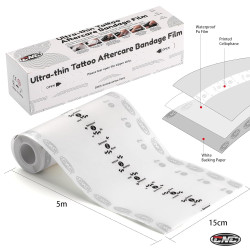 CNC 15cm x 5m Ultra-thin Tattoo Aftercare Bandage Film Second