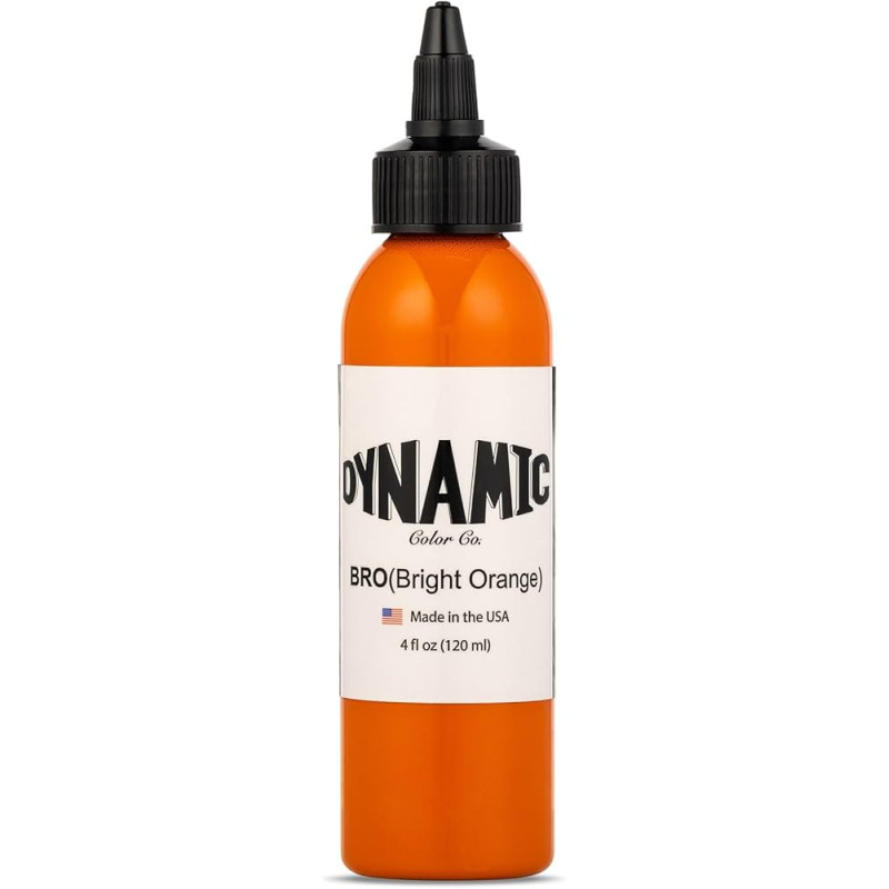 EXPIRY 05-2025 Bright Orange Dynamic Tattoo Ink - 4oz Bottle