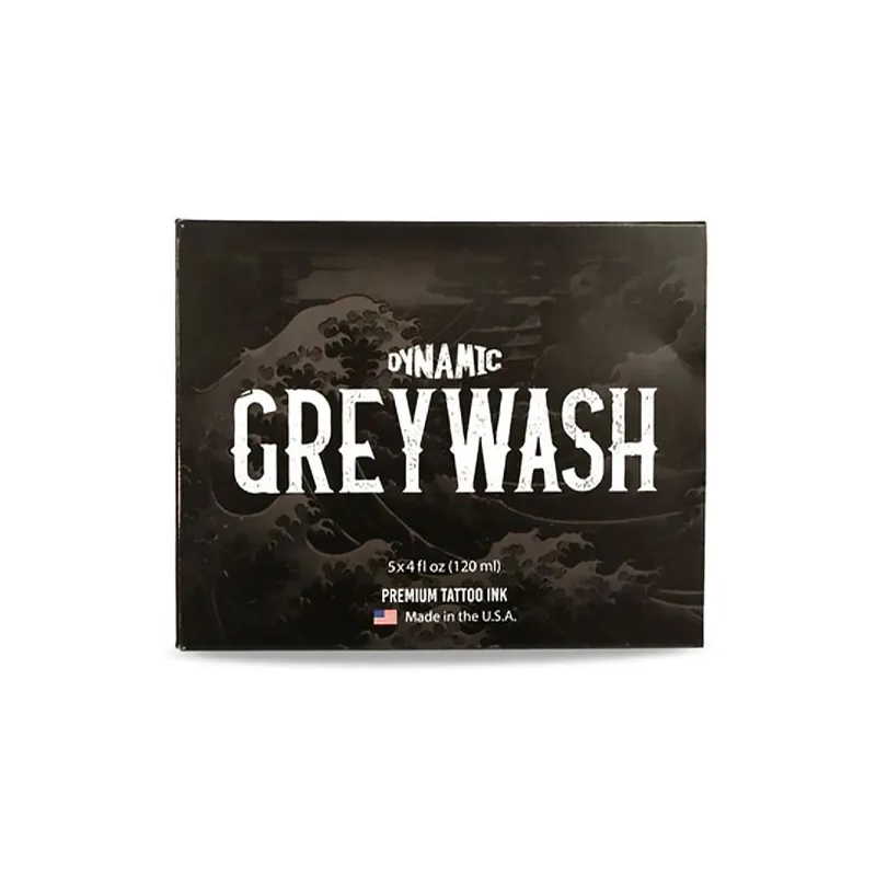 Dynamic Tattoo Ink Greywash – 5 x 4oz. Bottle Set Tattoo Ink
