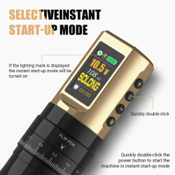 E96 Pro Wireless Tattoo Pen w/ Digital Display Adjustable