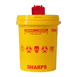 20l Sharps Bin Container Waste Box Yellow Hygiene & Medical