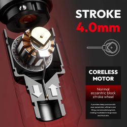 CNC Hammer 4.0mm Stroke Wireless Tattoo Machine Dual 2000mAh