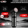 CNC Hammer 4.0mm Stroke Wireless Tattoo Machine Dual 2000mAh