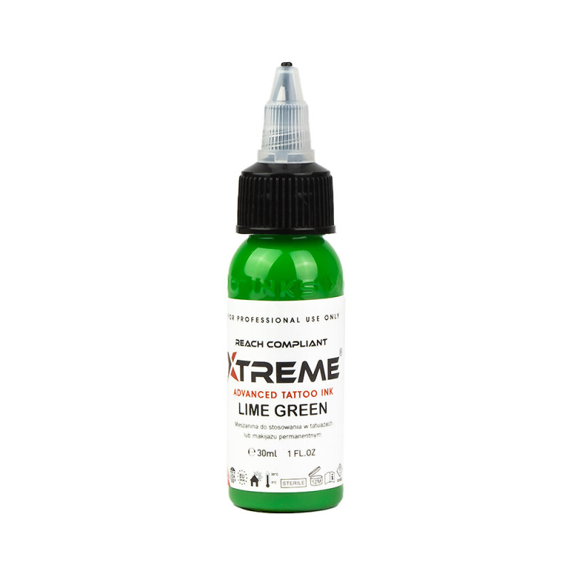 30ml Xtreme Lime Green Tattoo Ink - 1oz Xtreme