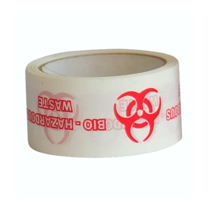 Biohazard Medical Waste Sealing Tape 50mm Heavy-Duty Adhesive