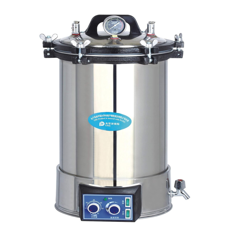 18l Portable Steam Sterilizer Pot Autoclave Electric w/ Timer