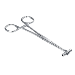 Stainless Steel Septum Piercing Forceps Precision Tubular Clamp