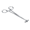 Stainless Steel Septum Piercing Forceps Precision Tubular Clamp