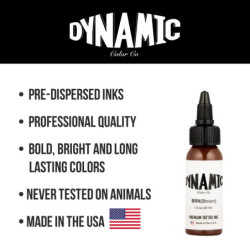 Dynamic Brown Tattoo Ink 1oz Tattoo Ink