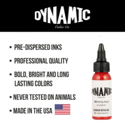 Dynamic Fire Red Tattoo Ink 1oz Tattoo Ink