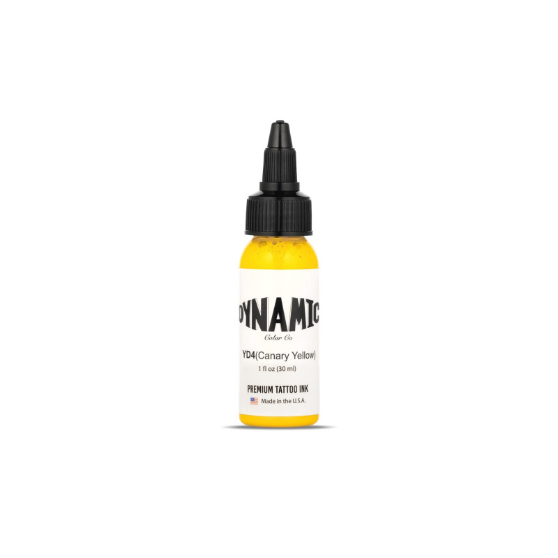 Dynamic Canary Yellow Tattoo Ink 1oz Tattoo Ink