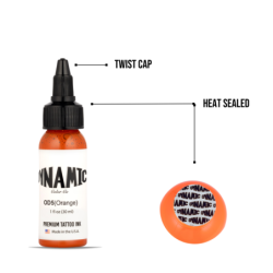 Dynamic Orange Tattoo Ink – 1oz Tattoo Ink