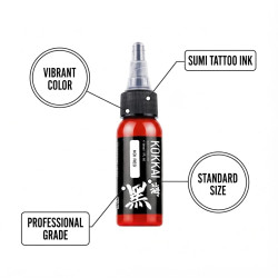 1/2oz Kokkai Sumi Koi Red Tattoo Ink 15ml Tattoo Ink