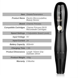 Charme Princesse E450 Wireless PMU Microneedling Machine