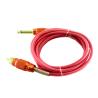 Premium Braided RCA Tattoo Power Cable: Heavy-Duty Woven Red