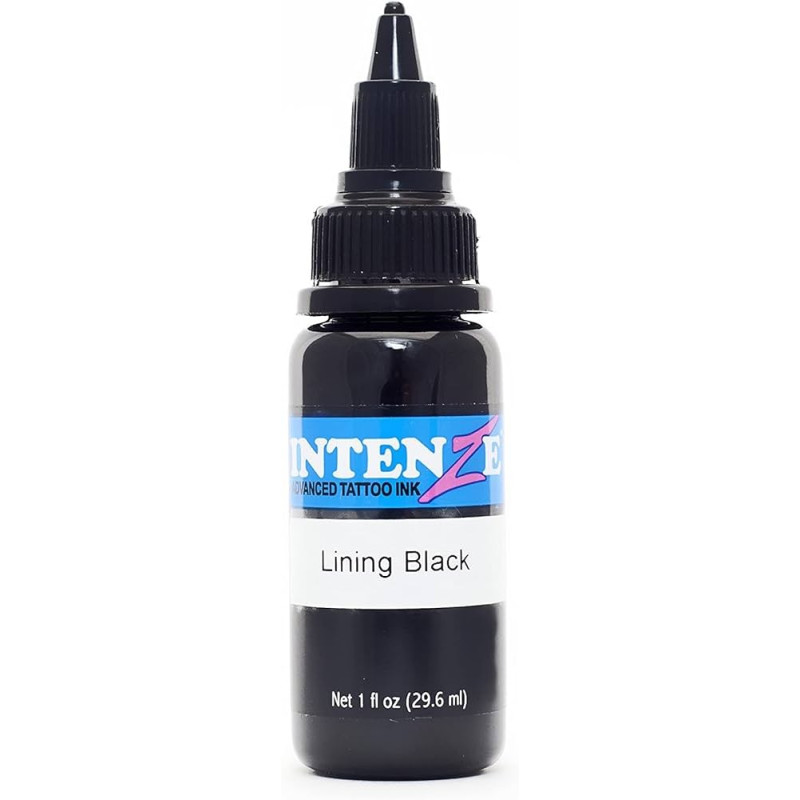 Intenze Lining Black Tattoo Ink - 1oz Intenze