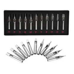 11-Piece Stainless Steel Tattoo Tip Set Products