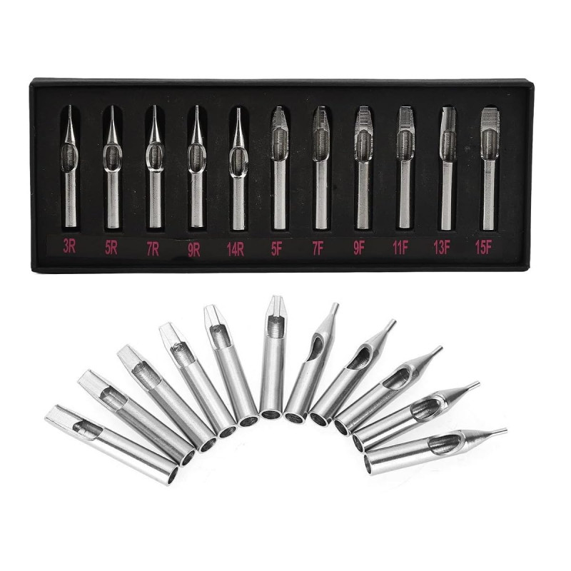 11-Piece Stainless Steel Tattoo Tip Set Products