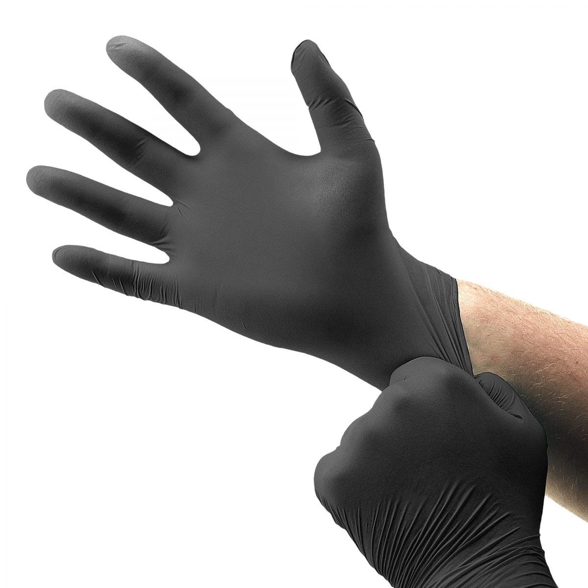 Recall Black Nitrile Powder Free Gloves